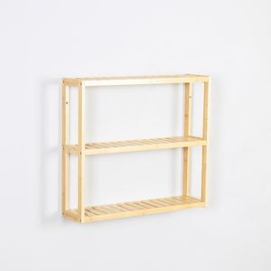 Estantes Colgantes de Bambú Ajustables de 3 Niveles, Organizador Multifuncional de Pared para Cocina y Baño - Product Image 4
