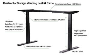 Ensemble de table de bureau <span class=keywords><strong>portable</strong></span> pour jeux sur <span class=keywords><strong>PC</strong></span>, <span class=keywords><strong>meilleur</strong></span> bureau ergonomique réglable en hauteur - Product Image 2