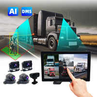 Système de surveillance pour camion Wemaer avec écran partagé 10,1 pouces, caméra de recul AHD 5 canaux, résolution 720P/1080P, étanche IP68 et vision nocturne