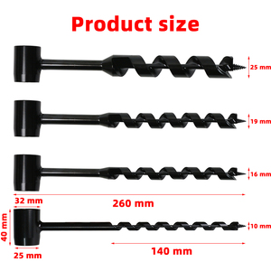 Outil à main <span class=keywords><strong>foret</strong></span> pour le forage du bois tarière à main perceuse outils de bushcraft pour la <span class=keywords><strong>randonnée</strong></span> en plein air camping construction <span class=keywords><strong>d</strong></span>'abri - Product Image 2