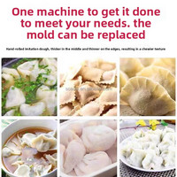 Machine automatique multi-formes pour la fabrication de feuilles de raviolis, samosas, empanadas, roti, et de peaux de wontons (4-25 cm), qualité professionnelle