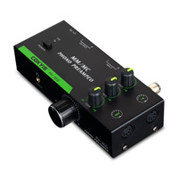 Préamplificateur Phono RCA avec Prise en Charge des Cartouches MM/MC, Réglage Tri-fréquence, Entrée/Sortie XLR à Cinq Broches, Amplificateurs Multifonctions Micro/Ligne