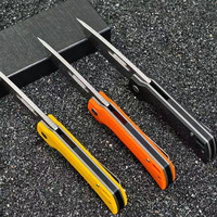 Couteau de poche pliant en acier 14C28N, manche G10, couteau tactique de survie, couteau utilitaire pour le camping, la chasse, l'EDC, OEM