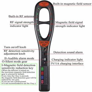 เครื่องสแกนวิทยุระบบติดตาม GPS,กล้องซ่อน Dedektor อุปกรณ์ดักฟัง GSM ตัวค้นหากล้องสัญญาณ RF - Product Image 3