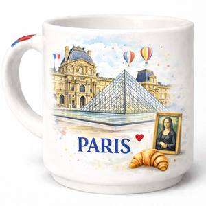 Tazza da Caffè in Ceramica Stile Francese Palestinese <span class=keywords><strong>Al</strong></span> Aqsa Islamica 200ml con Manico, Lavabile in Lavastoviglie e Utilizzabile nel Microonde, per Tè - Product Image 4