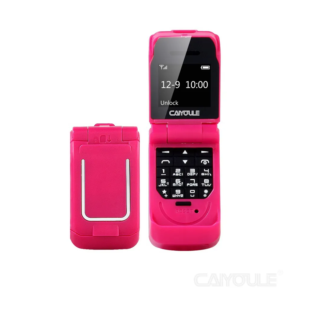 Caiyoule Ultra Slim und kleine Tasche Tragbare Handys HOPs6 Economic Mini Camera Phone