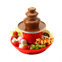 MINI machine à fontaine à chocolat chaud, machine à fondre électrique à trois couches, réunion de fête avec plateau détachable