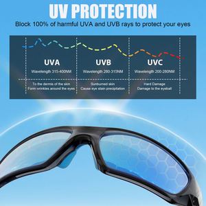 แว่นกันแดดโพลาไรซ์ TR90 กรอบเต็ม TAC ป้องกันแสงสะท้อน UV400 กันลม สำหรับเล่นกีฬา เดินป่า ปั่นจักรยาน พร้อมโลโก้สั่งทำได้ - Product Image 5