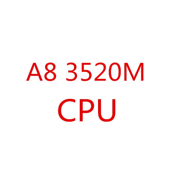 Spedizione gratuita CPU per Laptop originale A8 3520M A8-3520m Socket FS1 CPU 4M Cache/1.6GHz/processore per Notebook Quad-Core