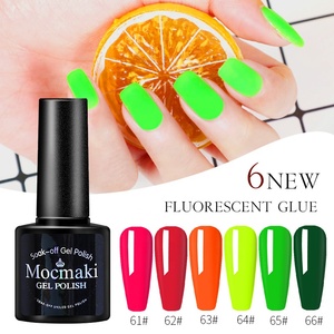 Vernis <span class=keywords><strong>Gel</strong></span> Néon Fluorescent Été 2026 – 6 Couleurs Vives Jaune Vert – Marque Privée OEM Mocmaki – Vente en Gros - Product Image 1