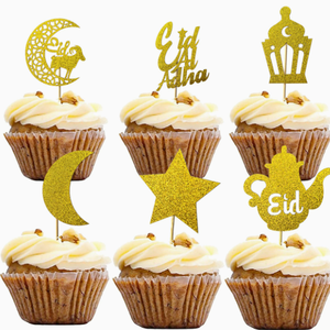 DAMAI New Eid al-Adha <b>decorative</b> props & gifts moon star sheep <b>cake</b> toppers party <b>supplies</b> Stars and moon <b>cake</b> <b>decoration</b> - Product Image 4