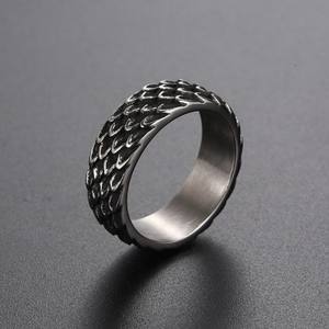 Tg Retro Snake <span class=keywords><strong>Ring</strong></span> Rvs Snake Scale <span class=keywords><strong>Ring</strong></span> Gepersonaliseerde Dragon Schaal <span class=keywords><strong>Ring</strong></span> Voor Mannen Fijne Sieraden - Product Image 2