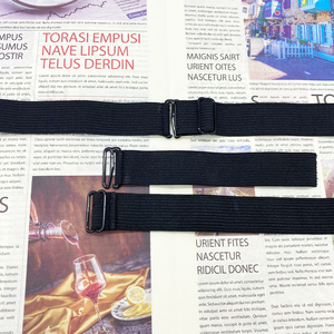 Tùy chỉnh màu đen thời trang mềm căng có thể điều chỉnh ban nhạc đàn hồi cho tóc giả Polyester/<span class=keywords><strong>Nylon</strong></span> Vật liệu in ấn kỹ thuật <span class=keywords><strong>Webbing</strong></span> - Product Image 3