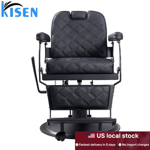 Silla de masaje eléctrica de lujo, moderna, de cuero negro, sin plomería, para salón de belleza, Kisen, envío gratis, gran oferta. - Product Image 5