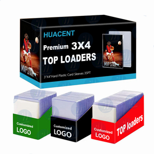 Protège-Cartes Personnalisé Semi-Rigide en PVC 35PT 50PT 75PT 100PT Toploader 3x4 Pochette Transparente pour Carte d'Identité et Cartes de Sport - Product Image 1