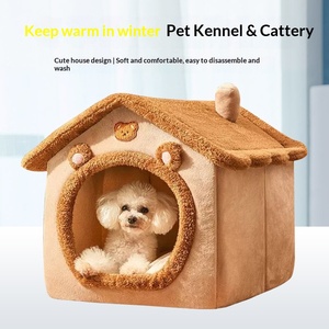 <span class=keywords><strong>Casa</strong></span> Plegable para Mascotas, <span class=keywords><strong>Casa</strong></span> para Gatos Desmontable y Lavable, <span class=keywords><strong>Cueva</strong></span> para Cachorros, Sofá, Cama para Mascotas, <span class=keywords><strong>Casa</strong></span> para Perros Extra Pequeños y Gatos Pequeños y Medianos - Product Image 4