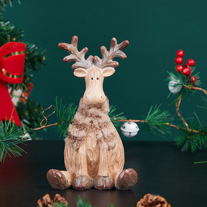 Ornamento in resina di cartone animato regalo di Natale soggiorno TV Cabinet decorazione per la casa artigianato decorazione del nuovo anno - Product Image 6