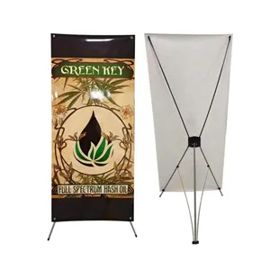 Outdoor Product Display Advertising Stand Adjustable Waterproof Tripod X Banner Stand