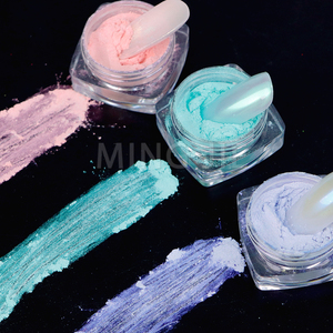Nail Salon Brillant <span class=keywords><strong>Nacre</strong></span> Poudre Paillettes Miroir Sirène Chrome Nail Eyeshadow Pigment - Product Image 1