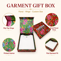Boîte cadeau rigide magnétique de luxe sur mesure, grande taille, rouge, avec laminage brillant, en carton, pour les marques de vêtements et de chaussures