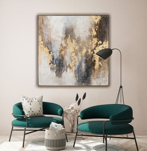 <span class=keywords><strong>D</strong></span>écoration en feuille <span class=keywords><strong>d</strong></span>'or, <span class=keywords><strong>art</strong></span> mural abstrait sur toile, peinture à l'huile, grande œuvre <span class=keywords><strong>d</strong></span>'<span class=keywords><strong>art</strong></span> murale, peinture à la main sur toile, œuvre <span class=keywords><strong>d</strong></span>'<span class=keywords><strong>art</strong></span> pour la <span class=keywords><strong>d</strong></span>écoration de la maison - Product Image 3