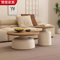 Mesa de Centro de Madera Maciza Estilo Nórdico Multifuncional para Apartamentos Pequeños, Muebles para Sala de Estar