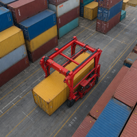 Transpalette hydraulique diesel de 30 tonnes, transitaire mobile de conteneurs pour la livraison de marchandises dans les parcs logistiques