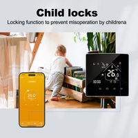 Termostato Inteligente Programable RKHK de 16A para Calefacción por Suelo Radiante, con Pantalla Táctil y WiFi, para el Hogar