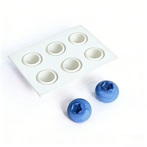 Fruit Cake Mold 6 Cavity <b>Silicone</b> <b>Baking</b> Mold For Chocolate Ice Cream Pudding Mousse Commercial Use - Product Image 5