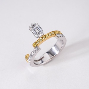 Bague en diamant créé en laboratoire en or massif 14 carats pour femmes, bijoux fins au design intemporel et à la brillance éclatante - Product Image 5