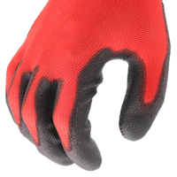 Gants de travail de sécurité MaxiPact 13 Gauge en polyester avec paume enduite de PU, personnalisables, antidérapants, avec poignet tricoté pour la maçonnerie et l'aménagement paysager