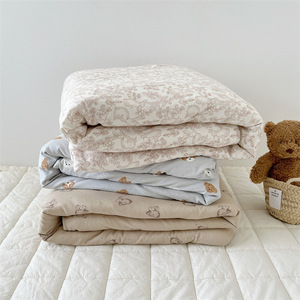 100% coton tricoté bébé couette doux chaud lavable couverture pour nouveau-né infantile berceau ensemble de literie - Product Image 5
