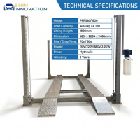 Shin Innovation PFPS27/1800 Dört Kolonlu Çelik Elektrikli-Hidrolik Otopark Asansörü 2700kg Kapasiteli Ev ve Ticari Garaj Kullanımı İçin
