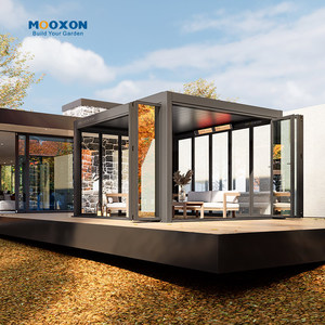 Pérgola Exterior Resistente <span class=keywords><strong>con</strong></span> Persianas Eléctricas para Control del Viento y la Lluvia - Product Image 3
