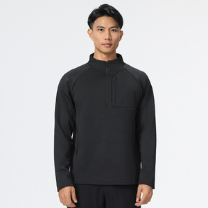 Wholesale Custom Half-zip Quick-<b>drying</b> Sports Top Plus Size Sportswear Compression Long Sleeve Shirts Training Jacket - Product Image 4