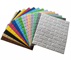 Brick Design wasserdicht schälen und kleben XPE Schaum Tapete selbst klebende 3D Tapete Aufkleber