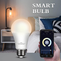 Ampoule LED intelligente WiFi A19 Culot B22/E27 3W-24W Alimentation CA Télécommande Dimmable Température de couleur 2700K-6500K Usage domestique