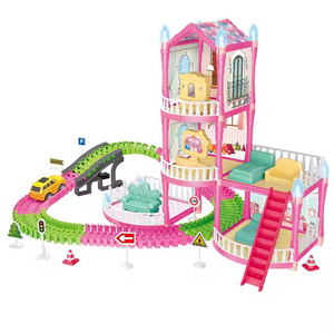 DIY Villa Toy Princesse <span class=keywords><strong>Maison</strong></span> <span class=keywords><strong>de</strong></span> Poupée pour Enfants - Product Image 3
