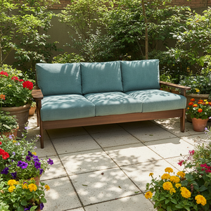 أريكة زاوية مريحة مخصصة لغرفة المعيشة من وانكسينج، بتصميم تشيسترفيلد، إطار من الخشب الصلب باللون الأزرق وصديق للبيئة - Product Image 3