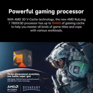 ใหม่เอเอ็มดี7 7800X3D 8-คอร์16-เธรดโปรเซสเซอร์สำหรับเล่นเกม-แคช104MB, เพิ่มความเร็ว5.0GHz, ซีพียูบรรจุกล่อง - Product Image 5