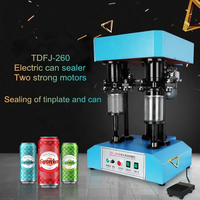 LT-TDFJ-260 électrique Double couture têtes en plastique PET facile à ouvrir peut boisson Soda Pop bière Boba boîte de conserve couvercle scellant Machine à sceller