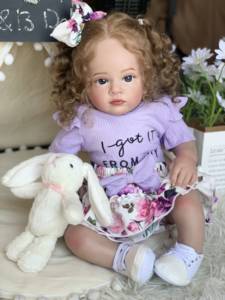 Muñeca Bebé <span class=keywords><strong>Reborn</strong></span> de Silicona, R&B Solid Free Kit China Bambola, Realista, de Pulgadas, con <span class=keywords><strong>Ojos</strong></span> <span class=keywords><strong>Cerrados</strong></span>, Envío Gratis, para Dormir, Niño - Product Image 2