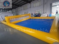 Terrain de volley-ball gonflable pour jeux aquatiques, grand terrain de volley-ball de plage gonflable, terrain de volley-ball aquatique gonflable à vendre