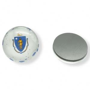 Aimant de réfrigérateur en verre 3D personnalisé par le fabricant, impression couleur intégrale sur cristal vierge, souvenir artistique - Product Image 3