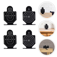 4 pièces cordon mobile extérieur de haute qualité réinitialiser cible de tir cible de forme humaine pour jeu de tir de cible en plein air