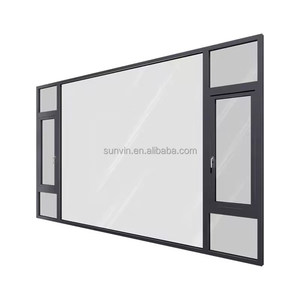 Conception japonaise <span class=keywords><strong>Pvc</strong></span> Designs Profil chinois en aluminium Moteur automatique Fenêtre coulissante verticale - Product Image 1