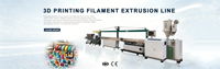 Ligne d'extrusion de filament d'imprimante 3D haute précision pour la fabrication de PLA, ABS et PETG