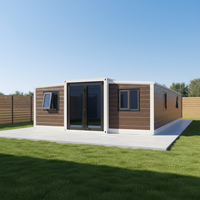 Maison préfabriquée pliable de 20 pieds, bureau mobile modulaire, atelier en acier léger