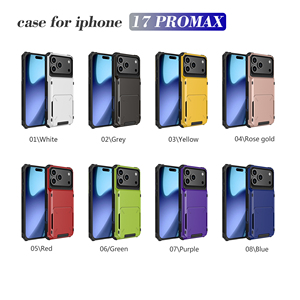 Funda de Lujo de Piel Sintética con Ranura Deslizable para Tarjetas y Soporte para <span class=keywords><strong>iPhone</strong></span> 17 <span class=keywords><strong>Pro</strong></span> Max 16 Plus 15 14 <span class=keywords><strong>13</strong></span> 12 - Product Image 6