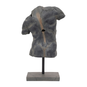 Scultura Artistica a Forma di Torso Screpolato, Decorazione Moderna per Soggiorno, Bagno e Ingresso - Product Image 4